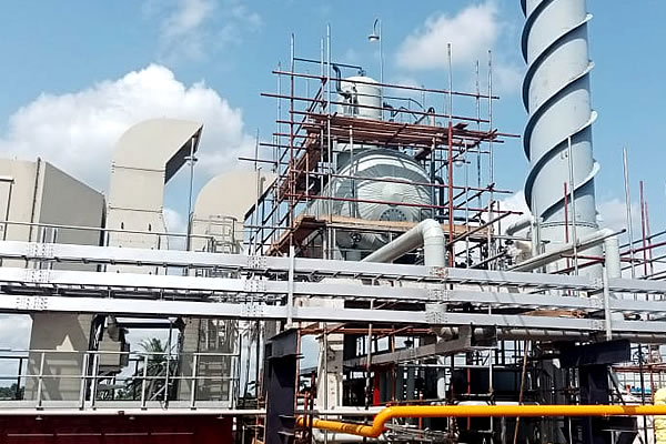 Gas turbine fabrication and associated media pipe installation