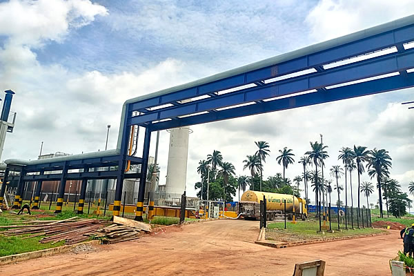 Industrial plant pipe rack and critical infrastructure site